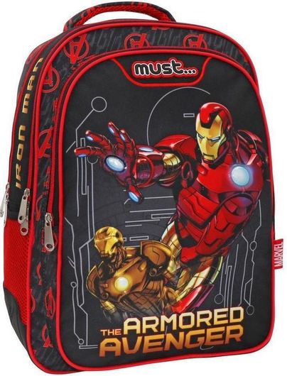 Σχολική Τσάντα Πλάτης Δημοτικού Must Avengers Iron Man Πολύχρωμο