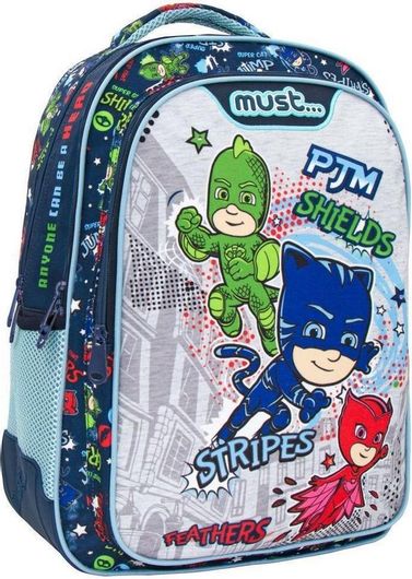Σχολική Τσάντα Πλάτης Δημοτικού Must Pj Masks Anyone Can Be Hero Πολύχρωμο