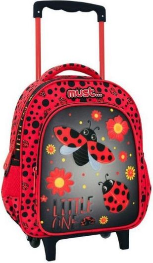 Σχολική Τσάντα Τρόλεϊ Νηπίου Must 3D Soft Little One Κόκκινο