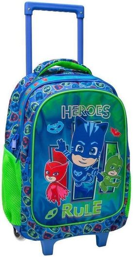 Σχολική Τσάντα Τρόλεϊ Δημοτικού Must Pj Masks Heroes Rule Πολύχρωμο