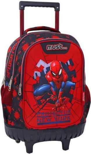Σχολική Τσάντα Τρόλεϊ Δημοτικού Must Spiderman Protector Of New York Πολύχρωμο