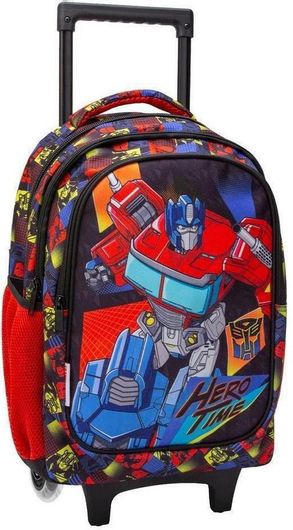 Σχολική Τσάντα Τρόλεϊ Δημοτικού Must Transformers Hero Time Μπλε