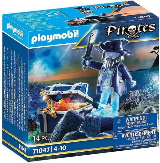 Playmobil Pirates Πειρατής-Φάντασμα με Θησαυρό για 4-10 Ετών