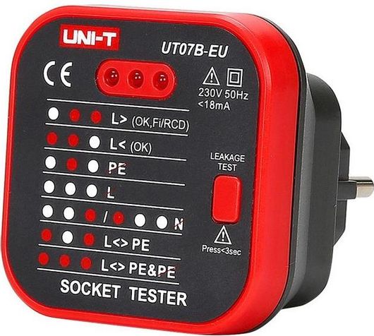 Tester Ρεύματος Uni-T Socket 