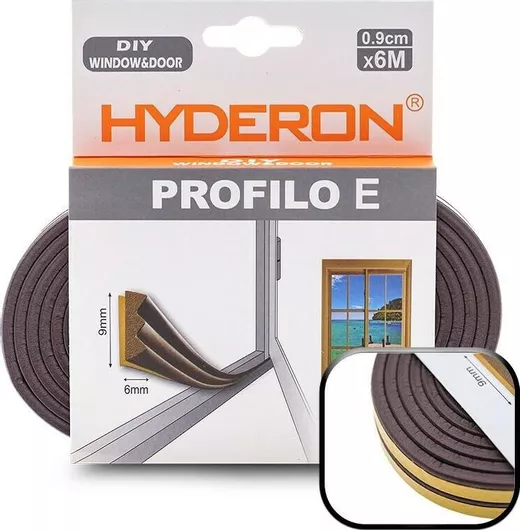 Αεροστόπ Αφρώδες Λάστιχο Παραθύρου / Πόρτας 6x0.9cm