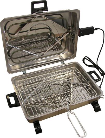 Ηλεκτρική Ψησταριά Evivak Επιτραπέζια Αλουμινίου Σχάρας 1150W 39x29cm