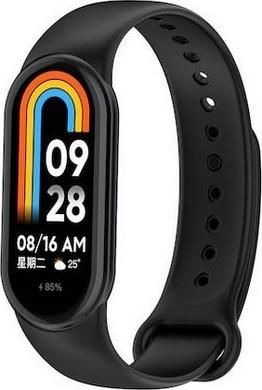 Λουράκι SmartWatch Techsuit για Xiaomi Smart Band 8 Σιλικόνη Μαύρο