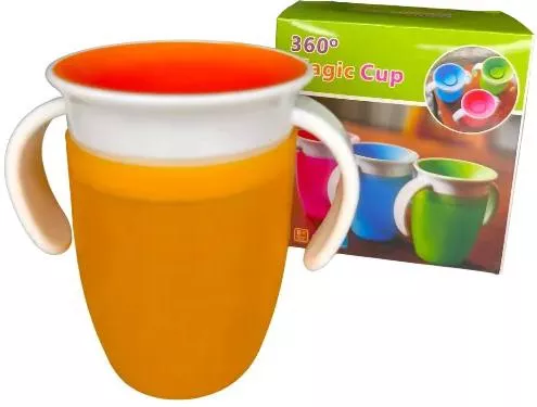Ποτηράκι Εκπαιδευτικό 360° Magic για 6+ Μηνών Πορτοκαλί