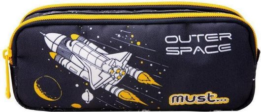 Κασετίνα Must Outer Space Διπλή Πολύχρωμο