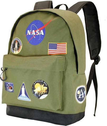 Σχολική Τσάντα Πλάτης Δημοτικού Karactermania NASA Χακί