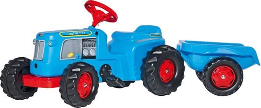 Περπατούρα Ride On Rolly Toys Classic Tractor with Trailer Αυτοκινητάκι Μπλε για 12+ Μηνών