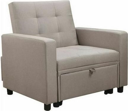 Πολυθρόνα Woodwell Imola Κρεβάτι Cappuccino 100x102x92cm