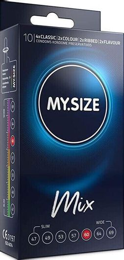 My Size Προφυλακτικά Mix 60mm 10τμχ