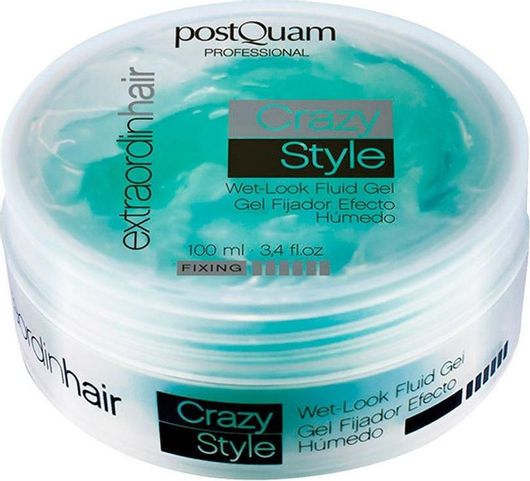 Gel Μαλλιών PostQuam Professional Crazy Style Wet-Look Fluid Gel 100ml