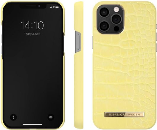 iDeal Of Sweden Atelier Back Cover Σιλικόνης Lemon Croco iPhone 12 Pro Max