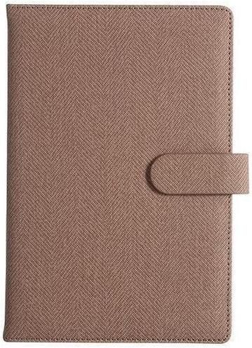 Σημειωματάριο Next 122 Φύλλων A5 Ριγέ με Θήκη για Στυλό Καφέ