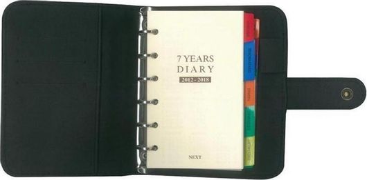 Θήκη για Organizer Next Δερμάτινη 12x19cm 6τμχ Μαύρο