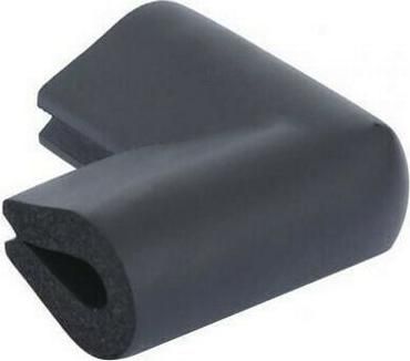 Shield Προστατευτικό για Γωνία από Αφρώδες Υλικό Μαύρο 6x3.5cm