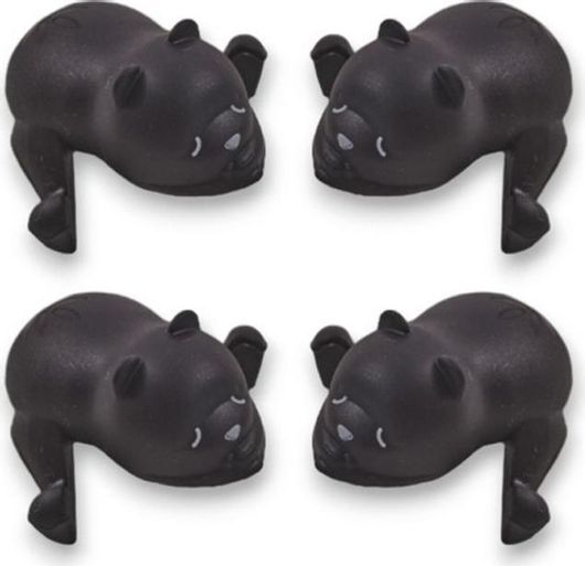 Nuuroo Προστατευτικά για Γωνίες Μαύρο 4τμχ