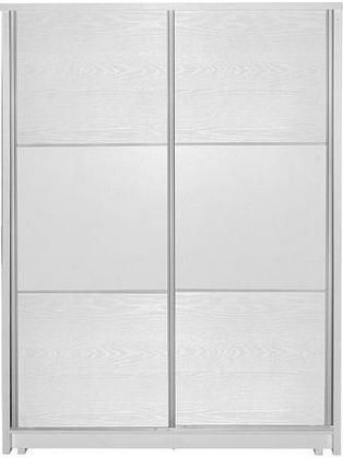 Δίφυλλη Ντουλάπα Ρούχων Pakoworld Συρόμενη Chase 152.5x56.5x185cm Λευκό