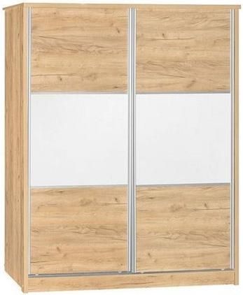 Δίφυλλη Ντουλάπα Ρούχων Pakoworld Συρόμενη Chase 152.5x56.5x185cm