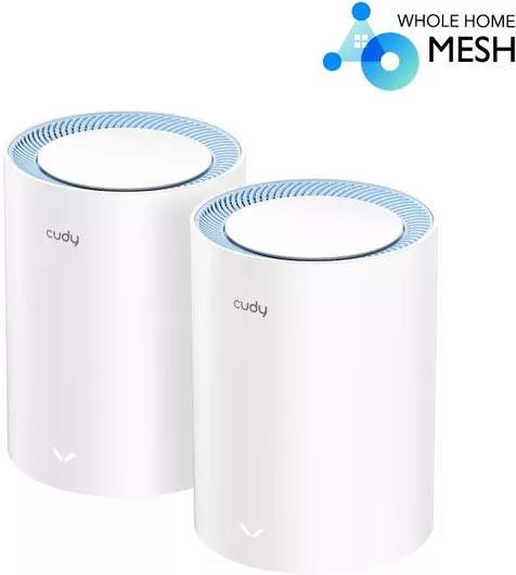 Access Point Cudy M1200 WiFi Mesh Network Wi‑Fi 5 Dual Band 2.4 & 5GHz σε Διπλό Kit