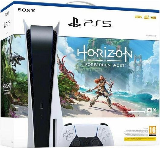 Κονσόλα Sony PlayStation 5 Digital Edition + Horizon Forbidden West Λευκό