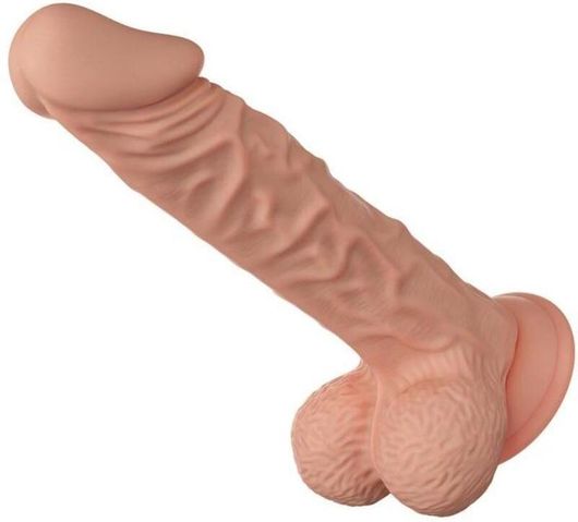 Dildo Baile Beautiful Encounter Buraq Ρεαλιστικό με Όρχεις & Βεντούζα 24cm Flesh