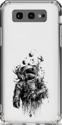 Θήκη Κινητού Back Cover για Samsung Galaxy S10e - Σιλικόνη - Astronaut Black White 8515 