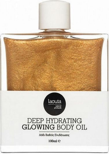 Αμυγδαλέλαιο Laouta Natural Products Deep Hydrating Glowing Βιολογικό & Ξηρό με Λάμψη για Πρόσωπο & Σώμα 100ml