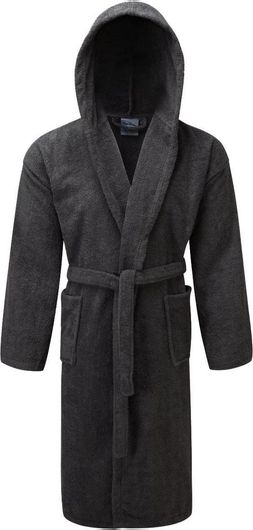 Μπουρνούζι Κόμβος Πετσετέ με Κουκούλα 400gr / m2 100% Cotton Grey Extra Large