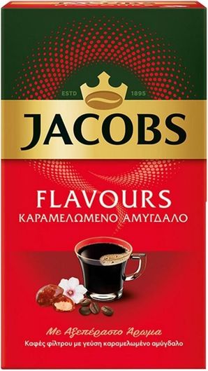 Καφές Φίλτρου Jacobs με Άρωμα Caramelized Almond Καραμελωμένο Αμύγδαλο 250gr