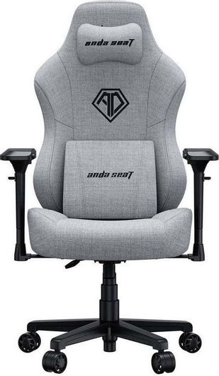 Καρέκλα Gaming Anda Seat Phantom 3 PRO Large Υφασμάτινη Grey με Μαγνητικό Μαξιλάρι