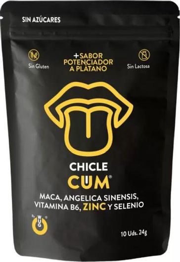 Συμπλήρωμα Διατροφής Wug Gum Cum Increaser Banana Semen Flavor Enhancer 10 Units