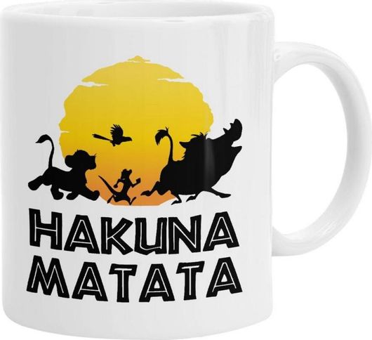Κούπα koupakoupa Hakuna Matata Κεραμική 330ml Λευκό