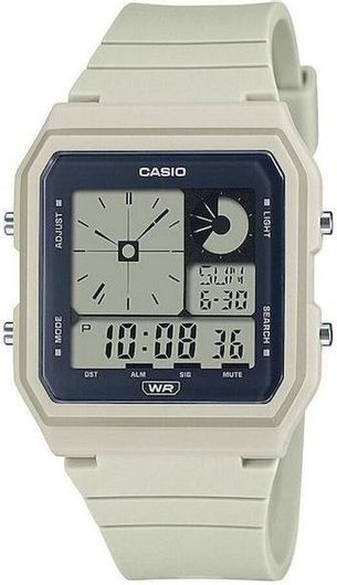 Ανδρικό Ρολόι Casio LF-20W-8AEF με Λουράκι από Καουτσούκ Λευκό