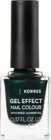 Korres Gel Effect Velvet Βερνίκι Νυχιών Μακράς Διαρκείας Velvet Green 89 11ml