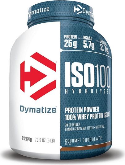 Dymatize ISO 100 Hydrolyzed Πρωτεΐνη Ορού Γάλακτος Χωρίς Γλουτένη & Λακτόζη με Γεύση Chocolate & Peanut Butter 2.2kg