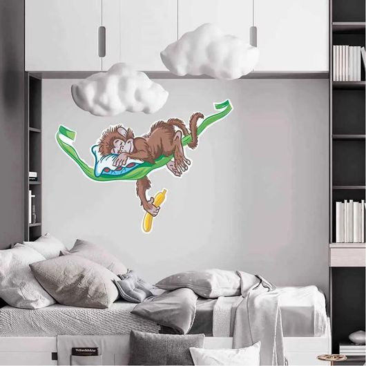 Αυτοκόλλητο Παιδικού Δωματίου IDP Creations Κοιμισμένη Μαϊμού
