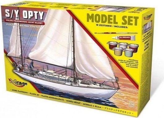Στατικό Μοντέλο Mirage 850093 Model Set Jacht S / Y Opty 1:50 Κόλλα / Πινέλο / Χρώματα