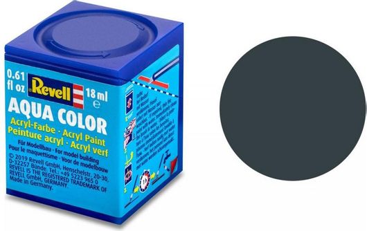 Χρώμα Μοντελισμού Revell 36169Aqua Color 18ml Granite Grey Mat