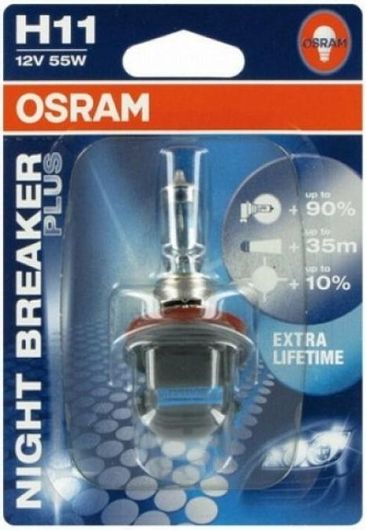 Λάμπα Αυτοκινήτου & Μοτοσυκλέτας Osram Night Breaker Plus H11 Αλογόνου 12V 55W 1τμχ