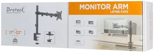 Βάση Γραφείου Brateck LDT66-C012 Οθόνης έως 32" με Βραχίονα