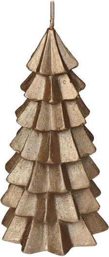 Κερί Arte Libre Δέντρο 6.5x6.5x12.5cm Χρυσό