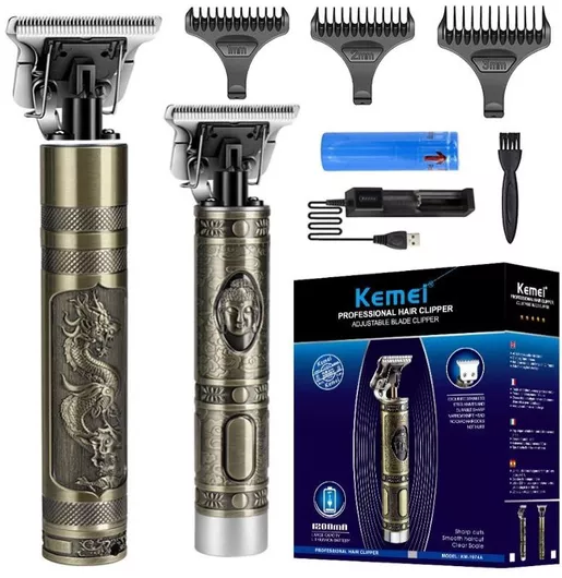 Kemei KM-1974A Κουρευτική Μηχανή Επαναφορτιζόμενη Χρυσό