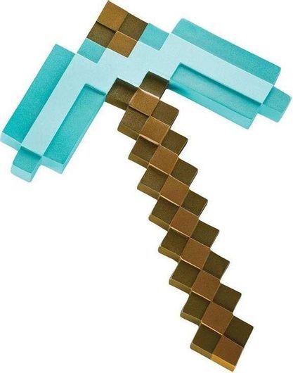 Replica Disguise Minecraft Diamond Pickaxe 40cm 