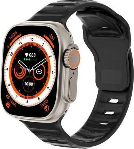 Smartwatch Z55 Ultra 1.29" Silicone Strap Black