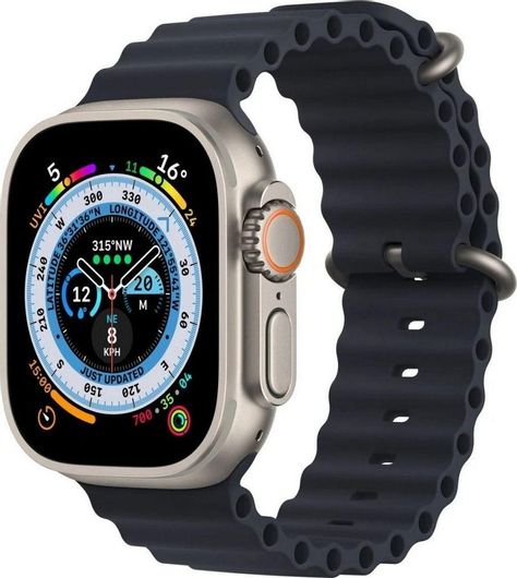 Smartwatch S8 Ultra 49mm Silicone Strap Black