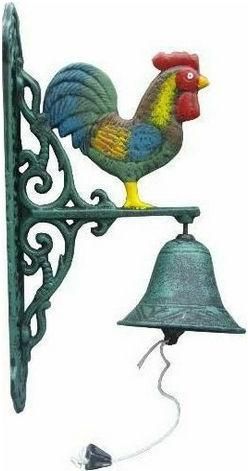 Διακοσμητικό Κήπου Καμπάνα Κόκορας 34x12x18.5cm