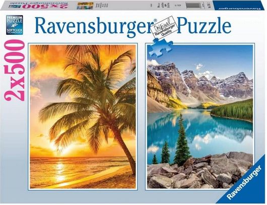 Puzzle Beach - Mountains 2D 500 Κομμάτια